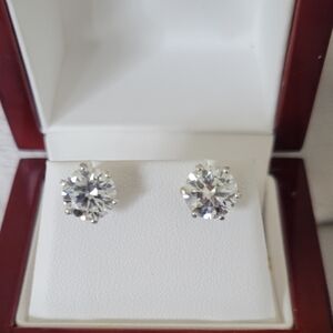Elegant Silver Stud Earrings
